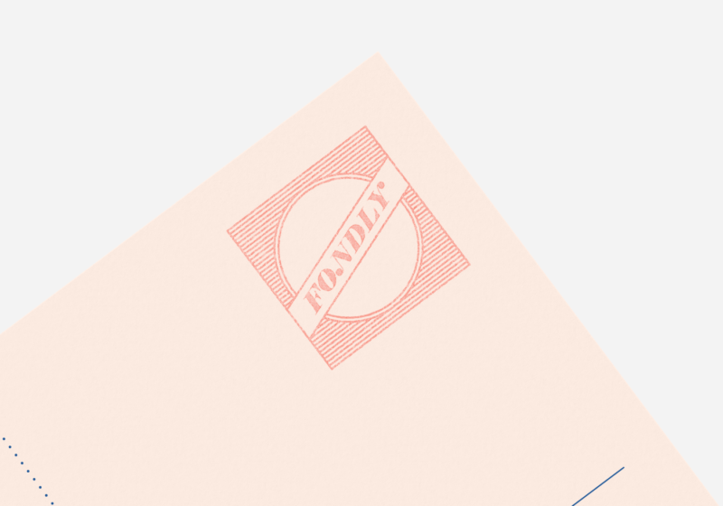 fondly branding was inspired by letters