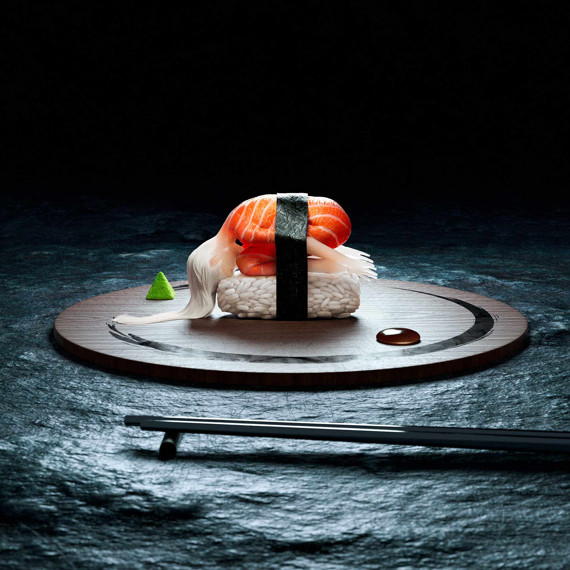 human sushi olivier masson