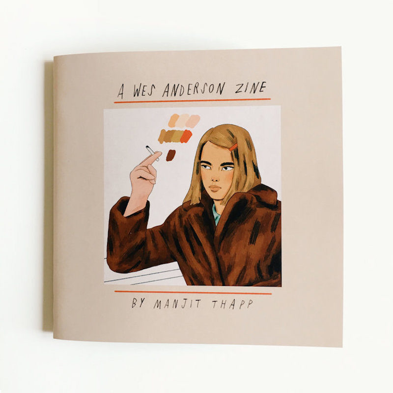 a zine documenting wes anderson movies