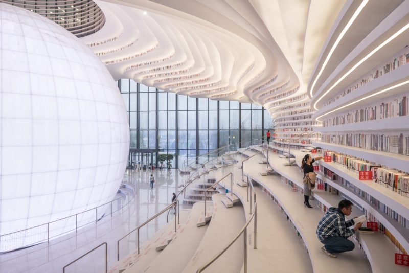 tianjin binhai library by mvrdv