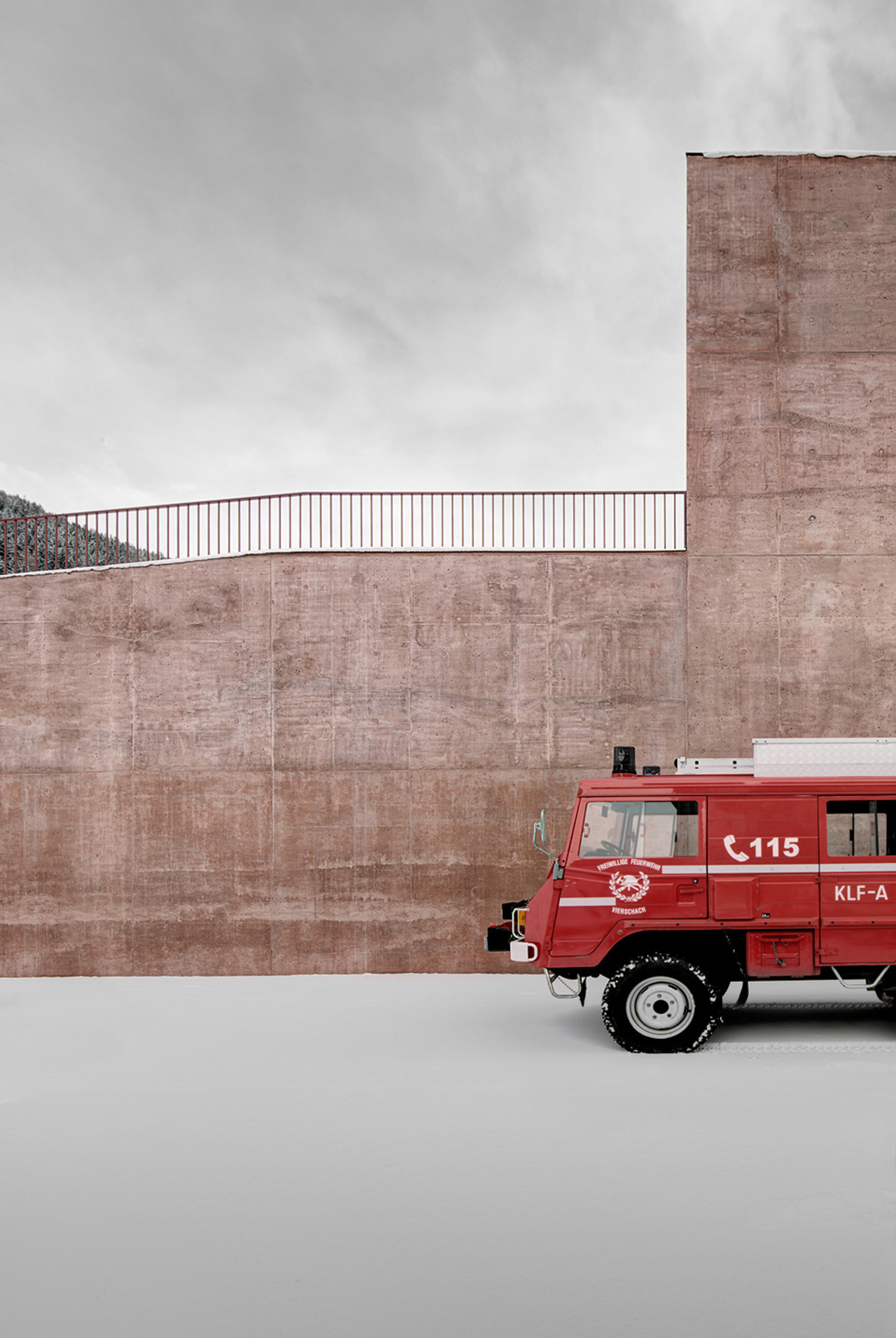 pedevilla architects fire station italy