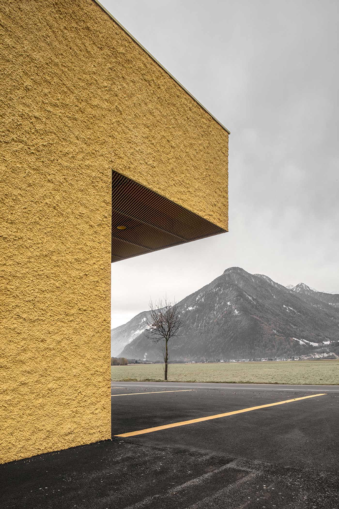 pedevilla architects fire station italy