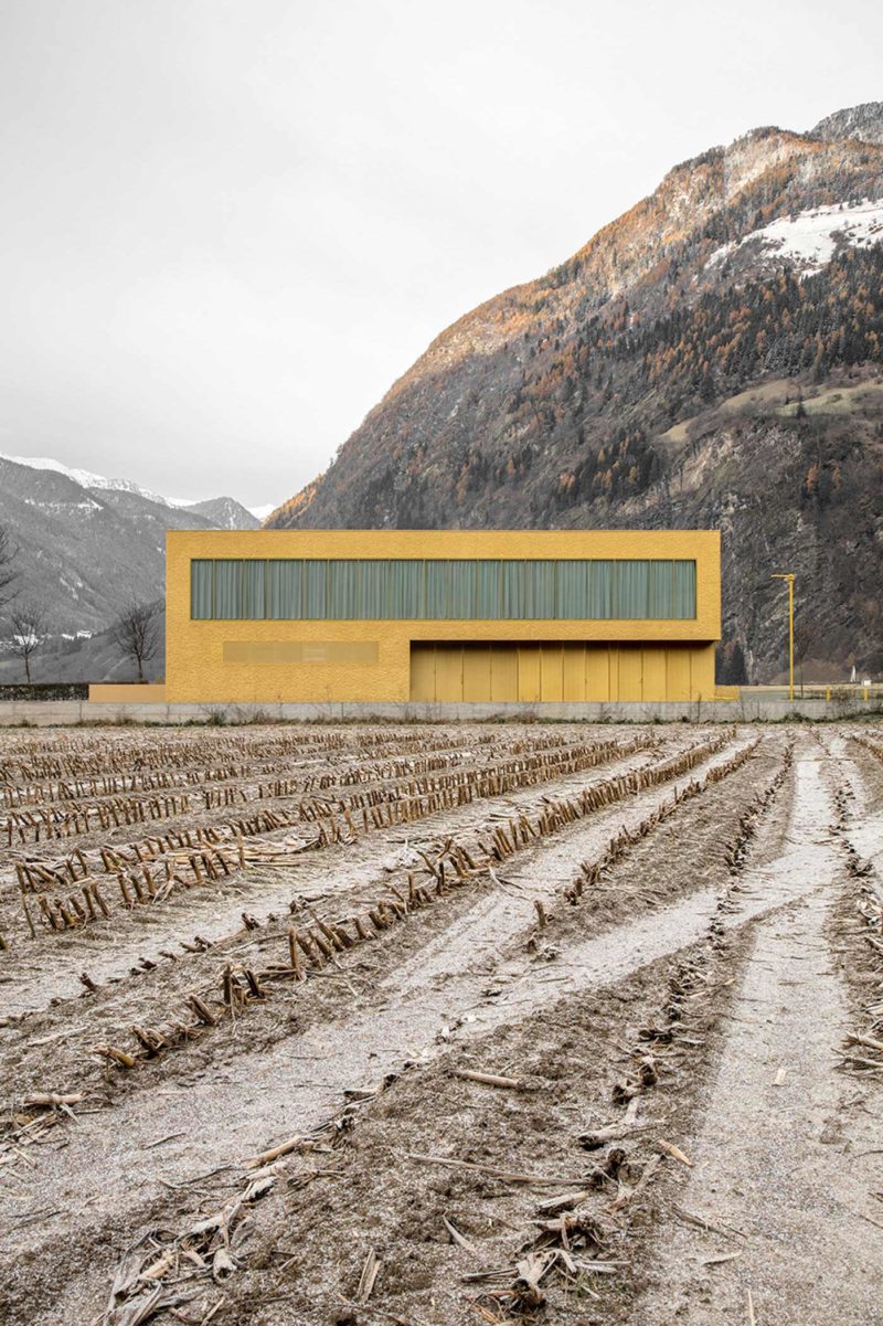 pedevilla architects fire station italy