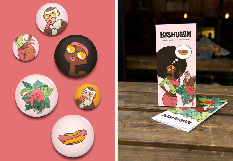 branding for hot dog bar kishusom budapest