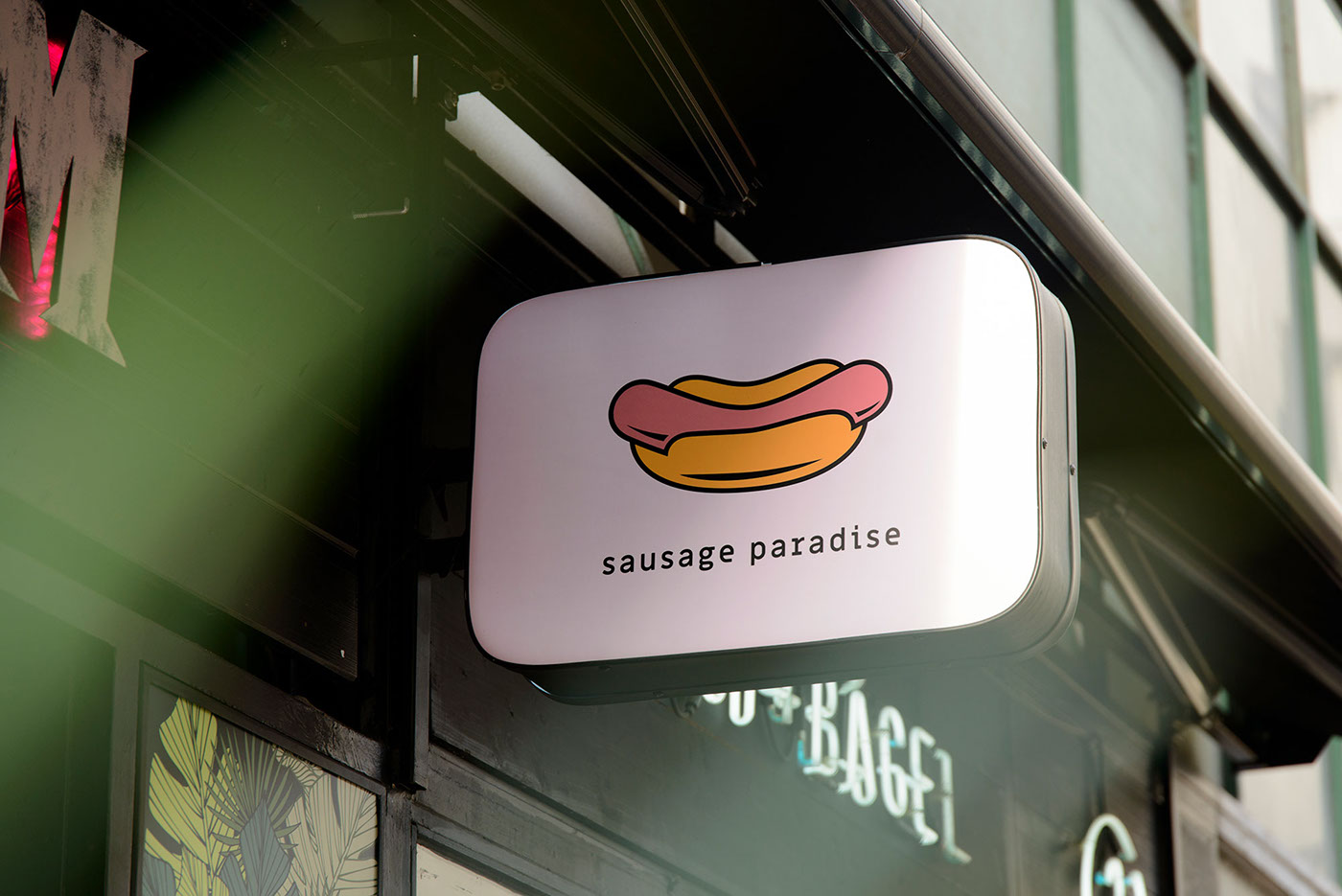branding for hot dog bar kishusom budapest
