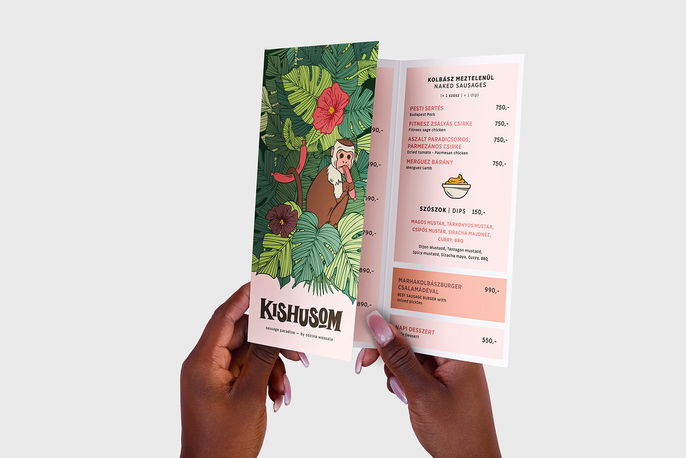 branding for hot dog bar kishusom budapest