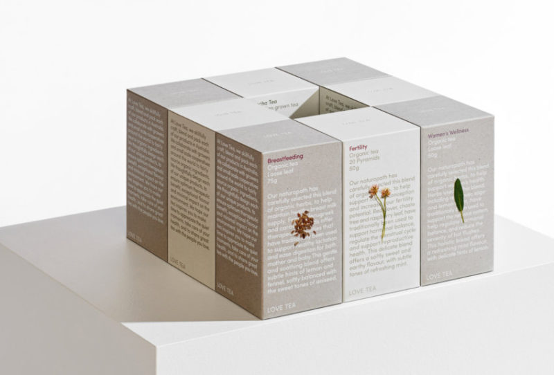 love tea branding by visual journal