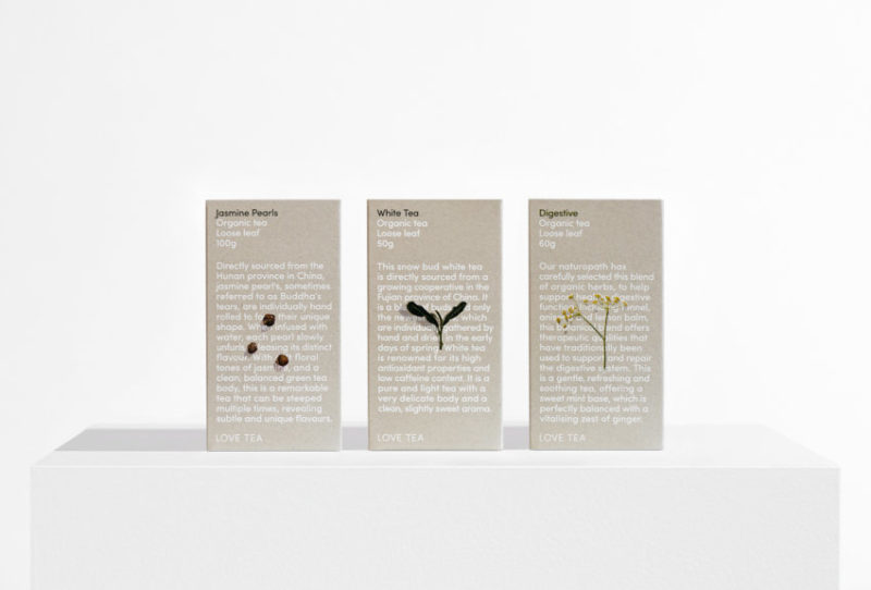 love tea branding by visual journal