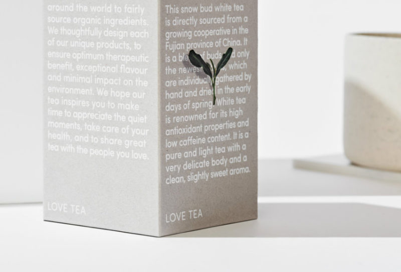 love tea branding by visual journal