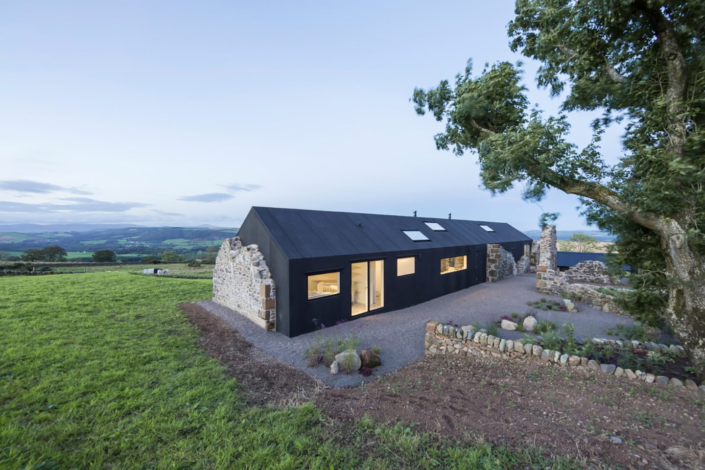 th century ruins transform into a futuristic home