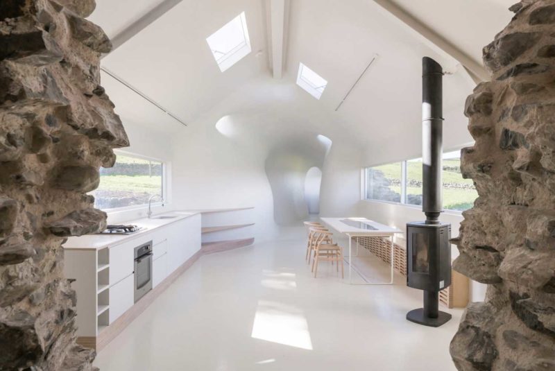 th century ruins transform into a futuristic home