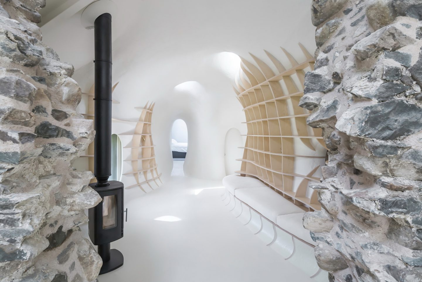 th century ruins transform into a futuristic home