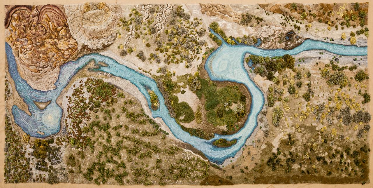 Powerful Landscape Rugs by Argentine Artist Alexandra Kehayoglou