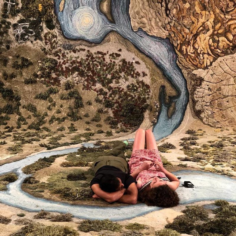 Powerful Landscape Rugs by Argentine Artist Alexandra Kehayoglou