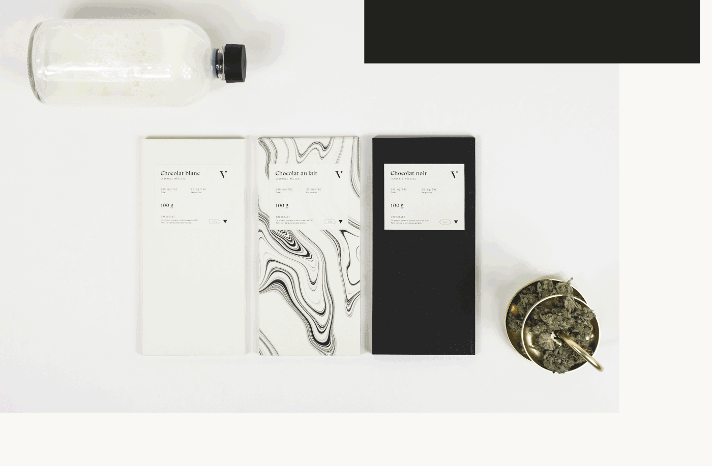 gorgeous branding for vert high end cannabis products