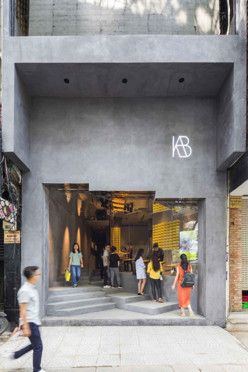 minimalistic futuristic bake store ho chi minh city