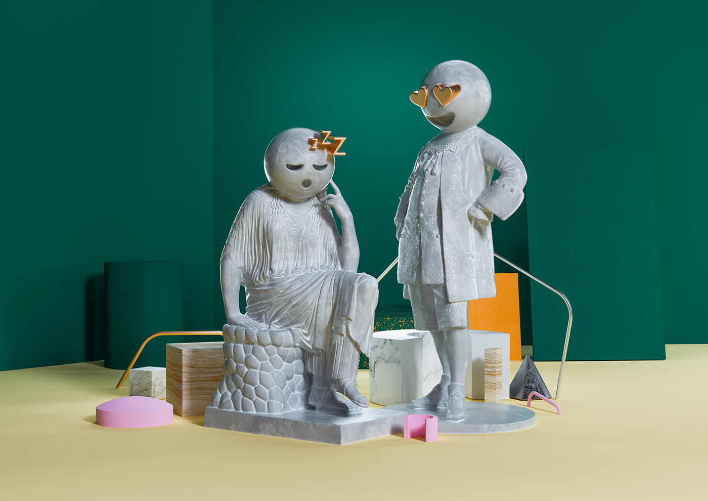 sculptmojis by ben fearnley