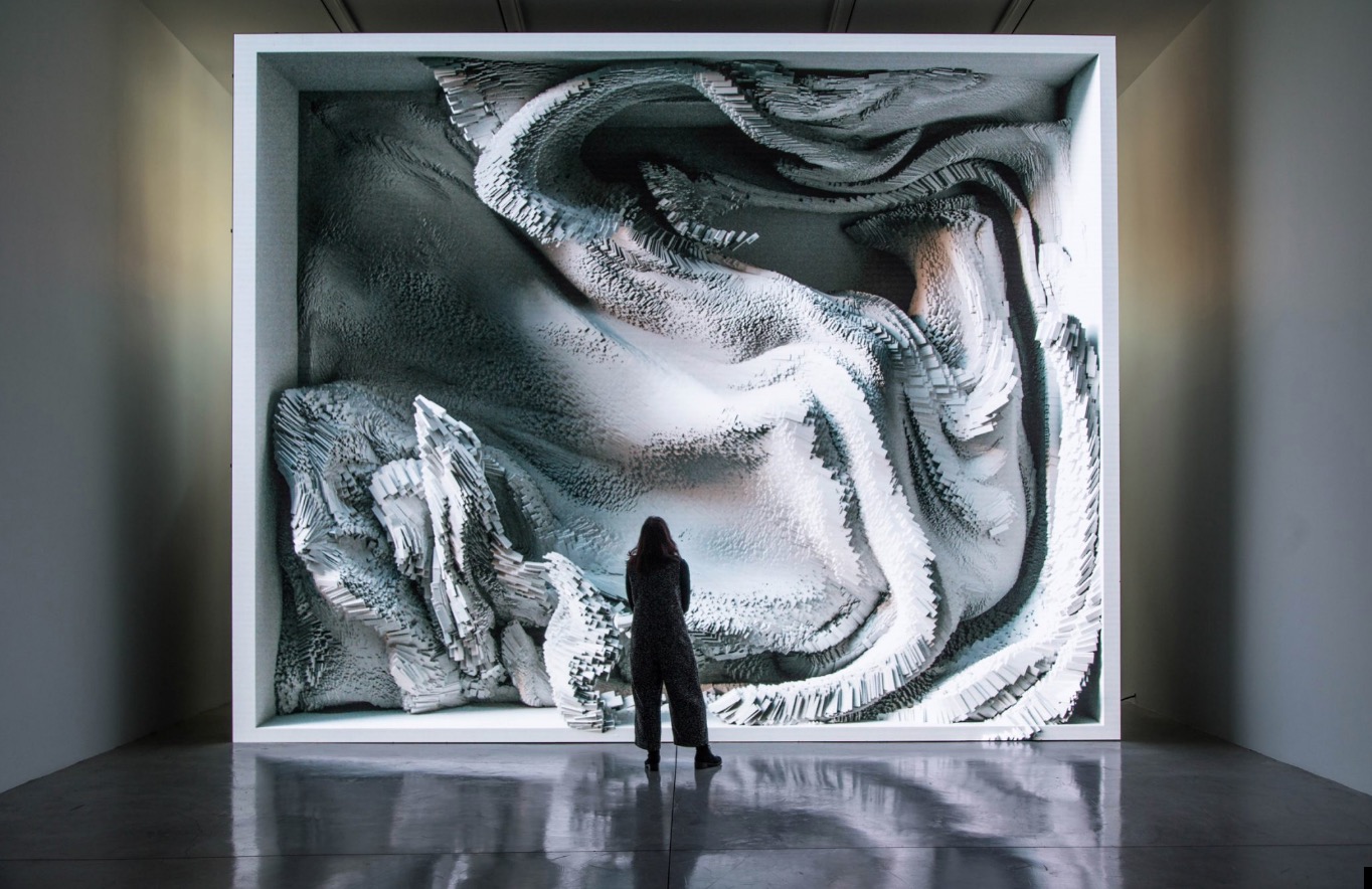 refik anadol data art melting memories