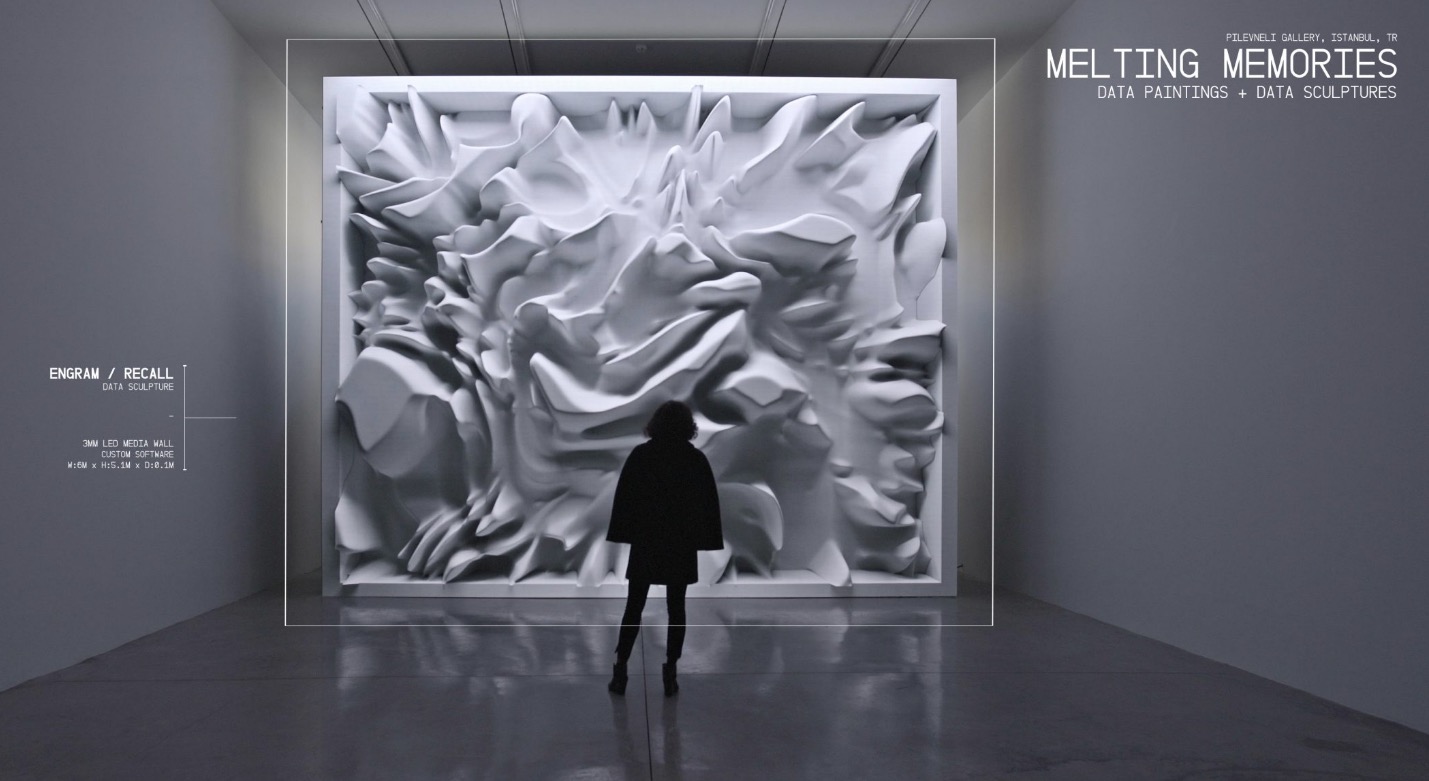 refik anadol data art melting memories