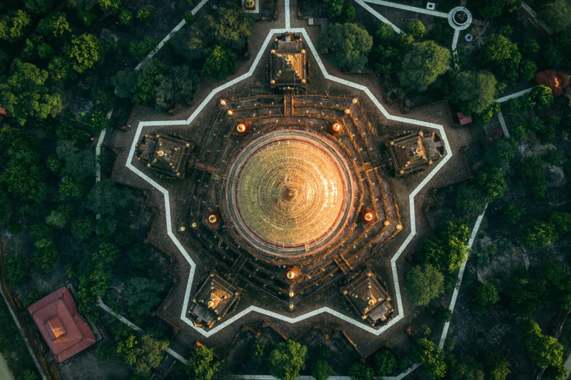 MYANMAR Temples from Above by Dimitar Karanikolov