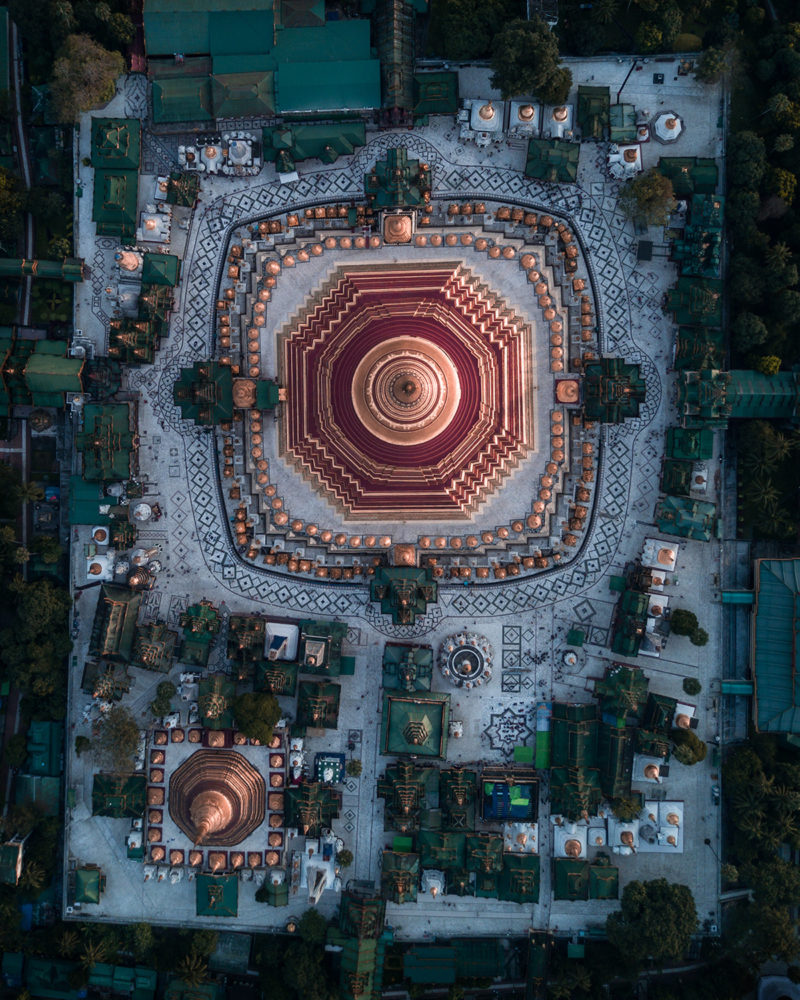 MYANMAR Temples from Above by Dimitar Karanikolov