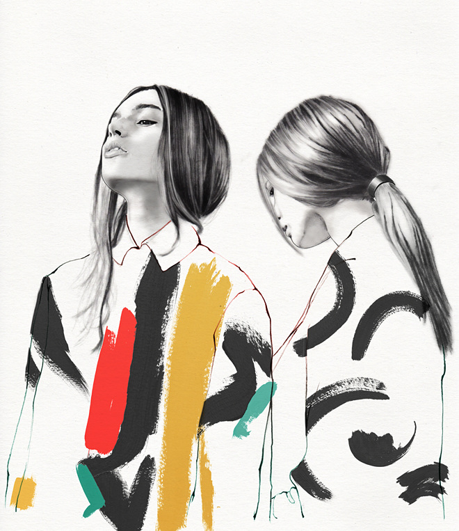 lucie birant pencil illustrations