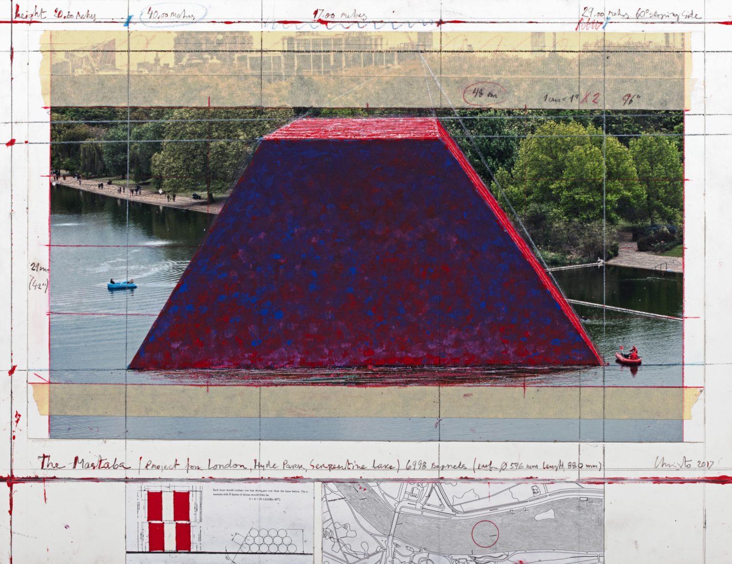 Christo Mastaba Project London Hyde Park Serpentine