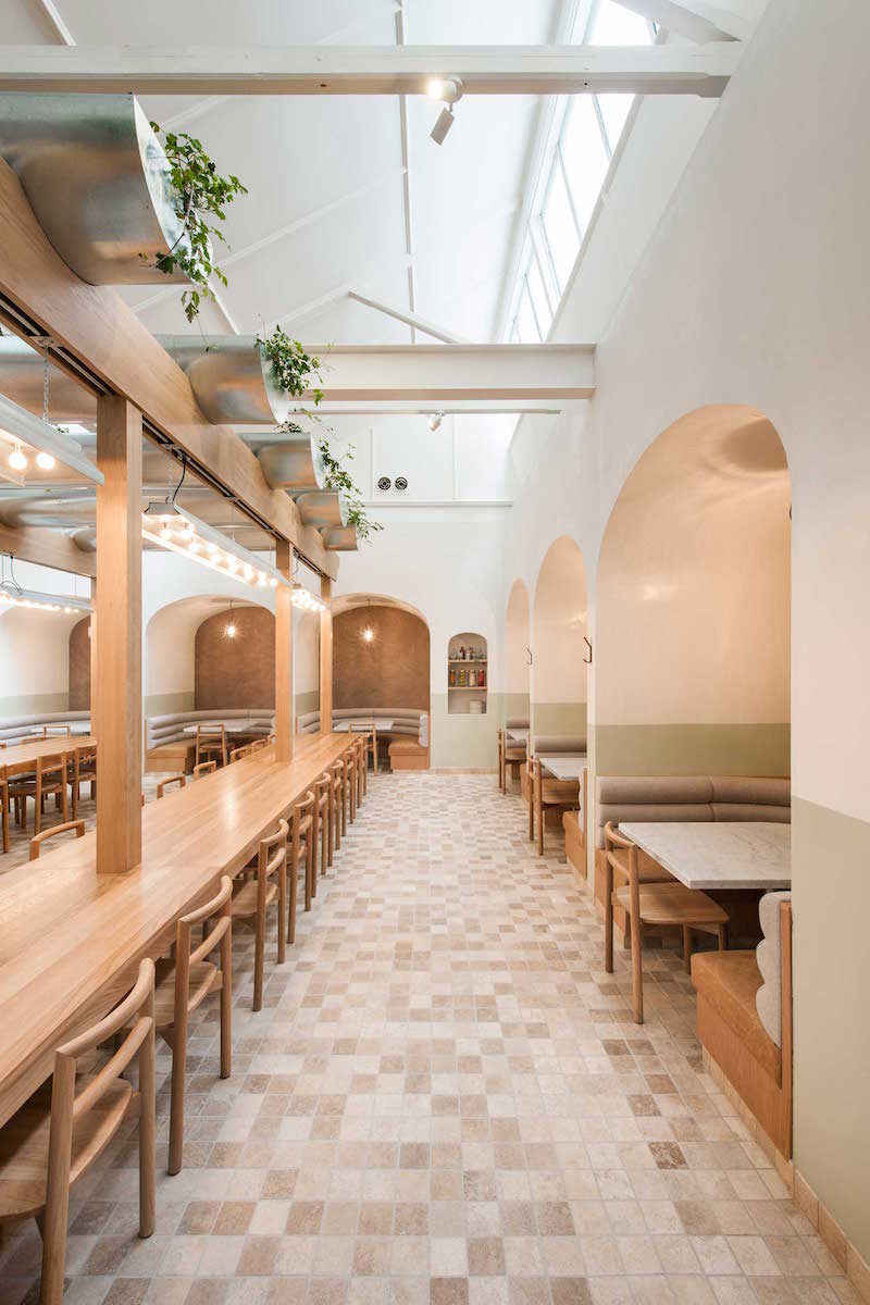 organic interior for oggi osteria