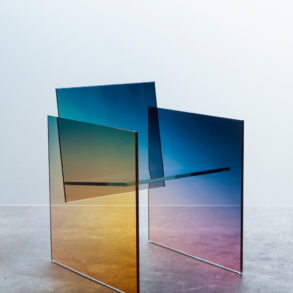 germans ermics ombre glass chair