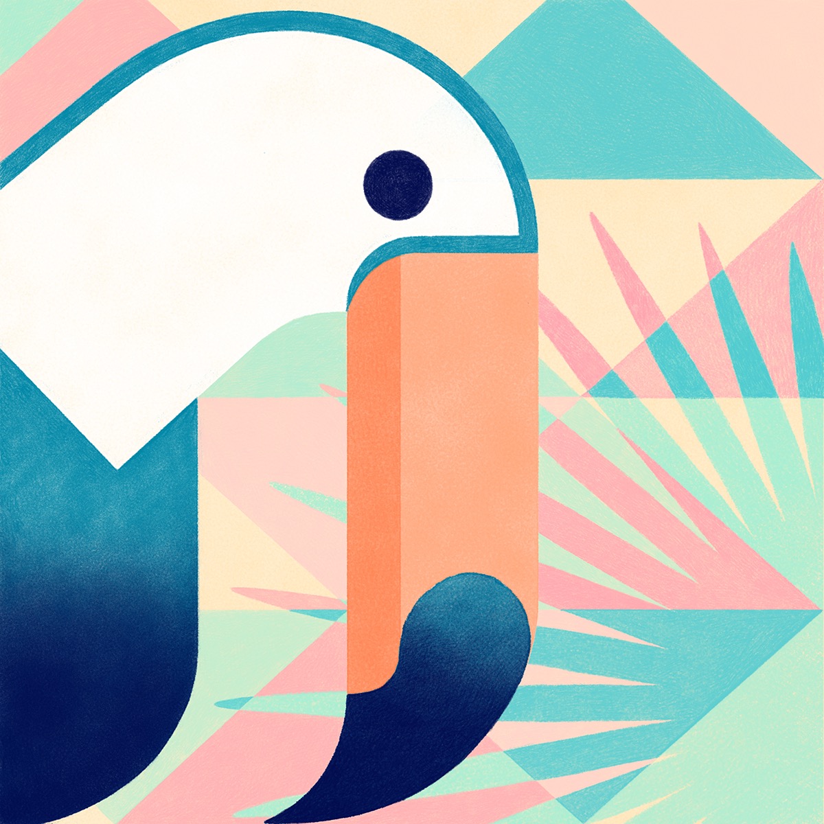 samy halims geometric birds illustrations