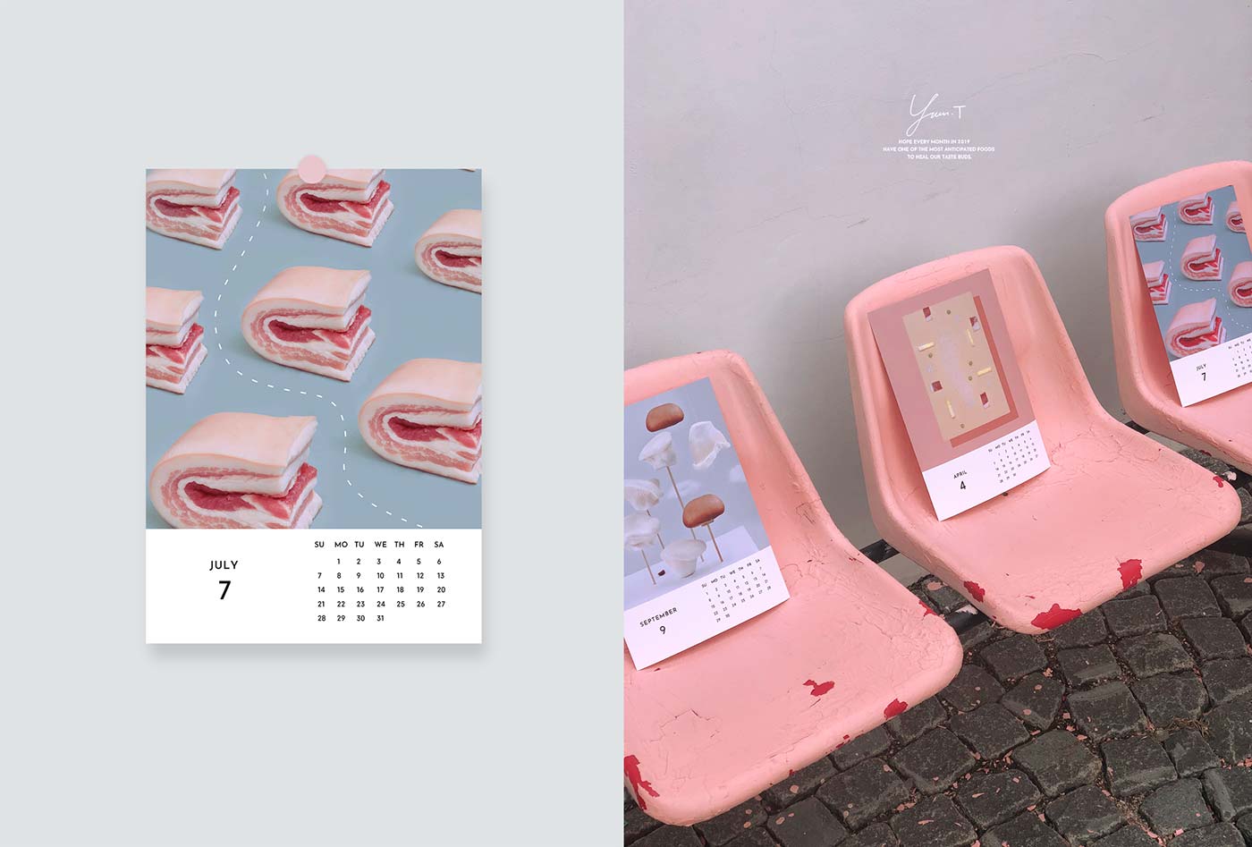 food calendar by yum tang