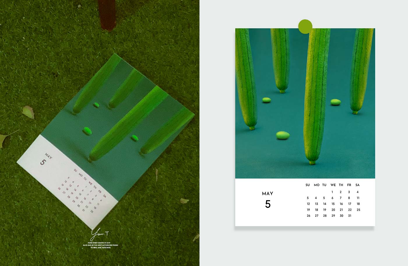 food calendar by yum tang