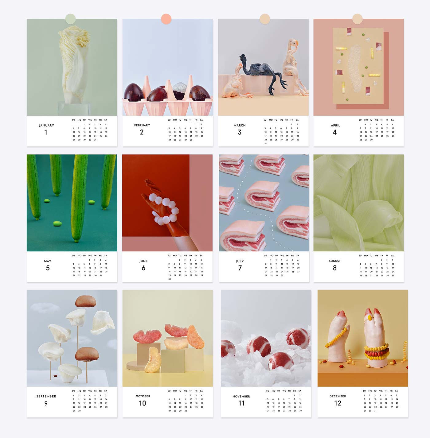 food calendar by yum tang