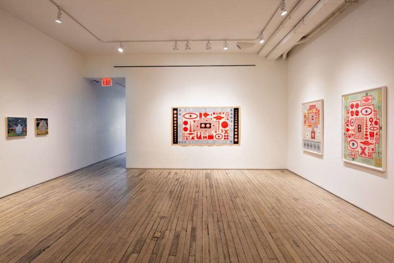 art review of karla knight show at andrew edlin gallery