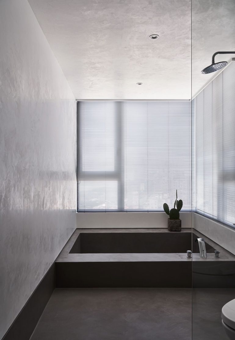 minimalism blue eye apartment taiwan by wei yi international