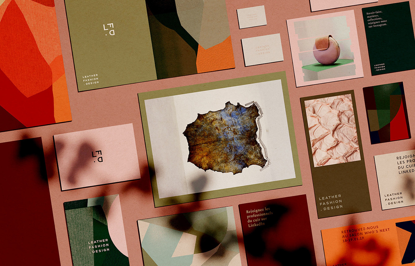 art infused visual identity for leather fashion design featured