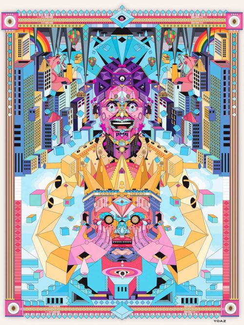 The Trendy Psychedelic Illustrations of Yoaz