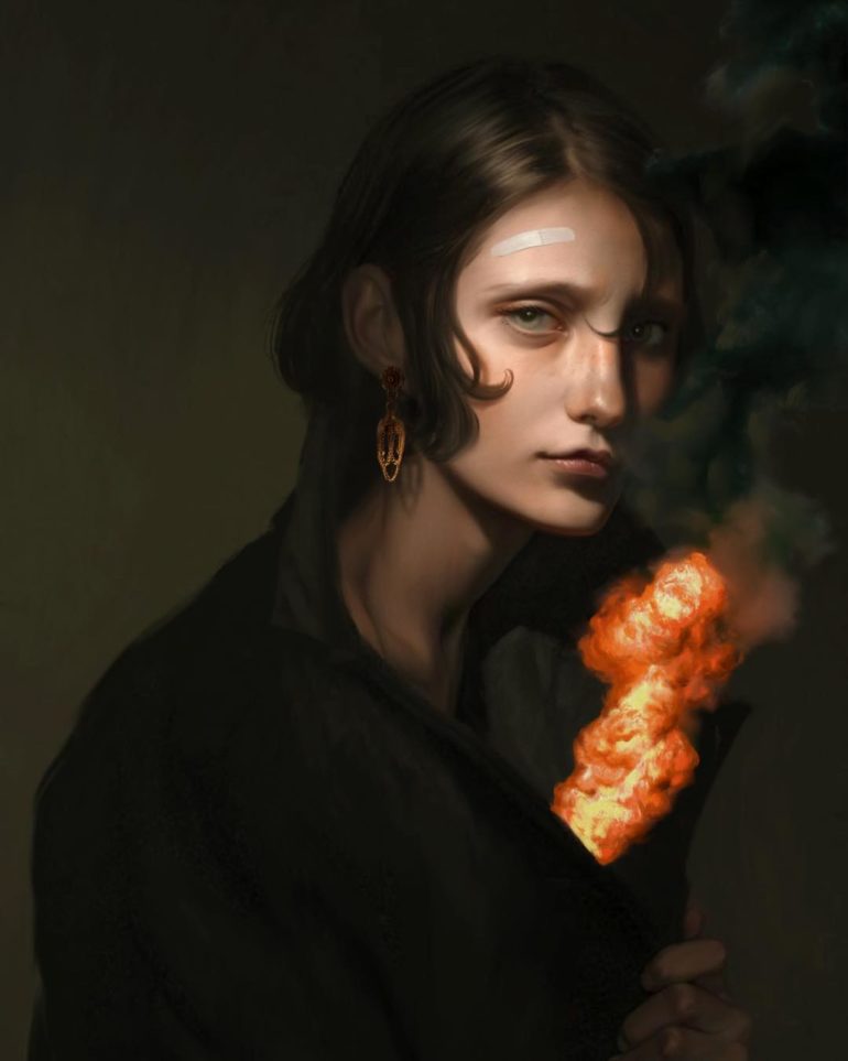 aykut aydogdu portrait paimtings