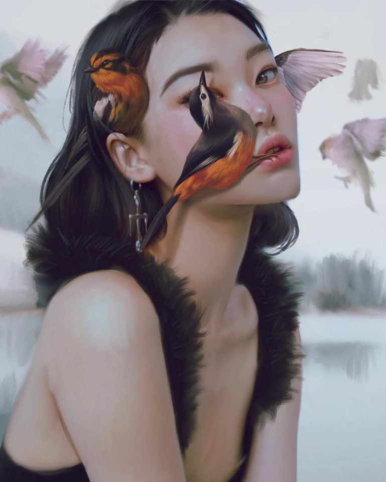 aykut aydogdu portrait paimtings