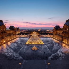 jr optical illusion louvres pyramid paris