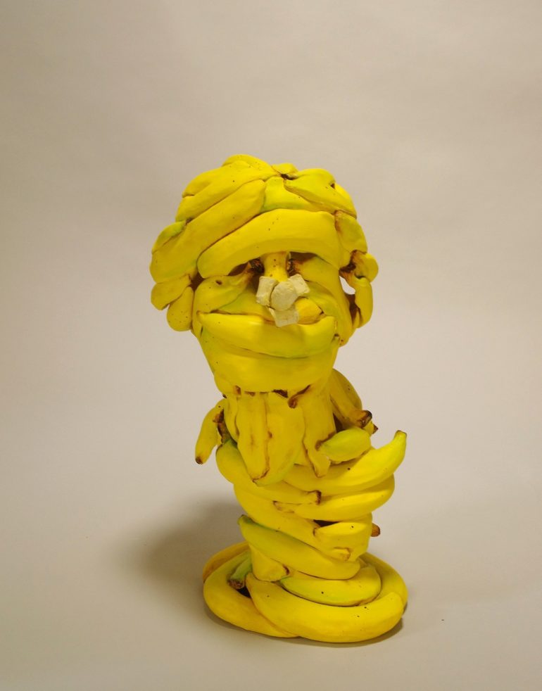 ceramics bananas sculpture