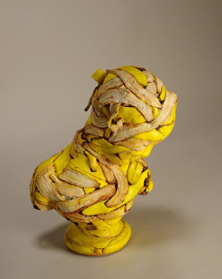 ceramics bananas sculpture