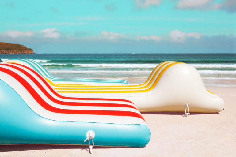 colorful inflatables make travel fun