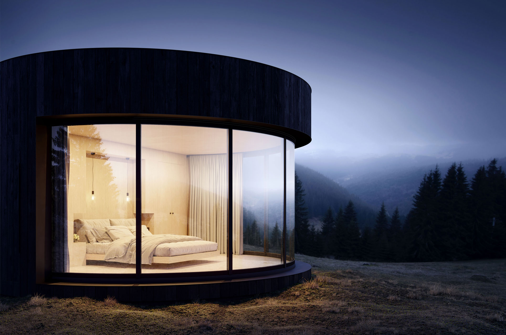 lumipod prefab cabin