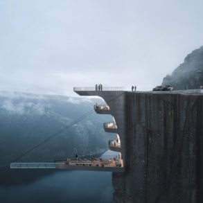 parametric cliff hotel design