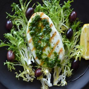 current craving squid stake frisee salad recipe