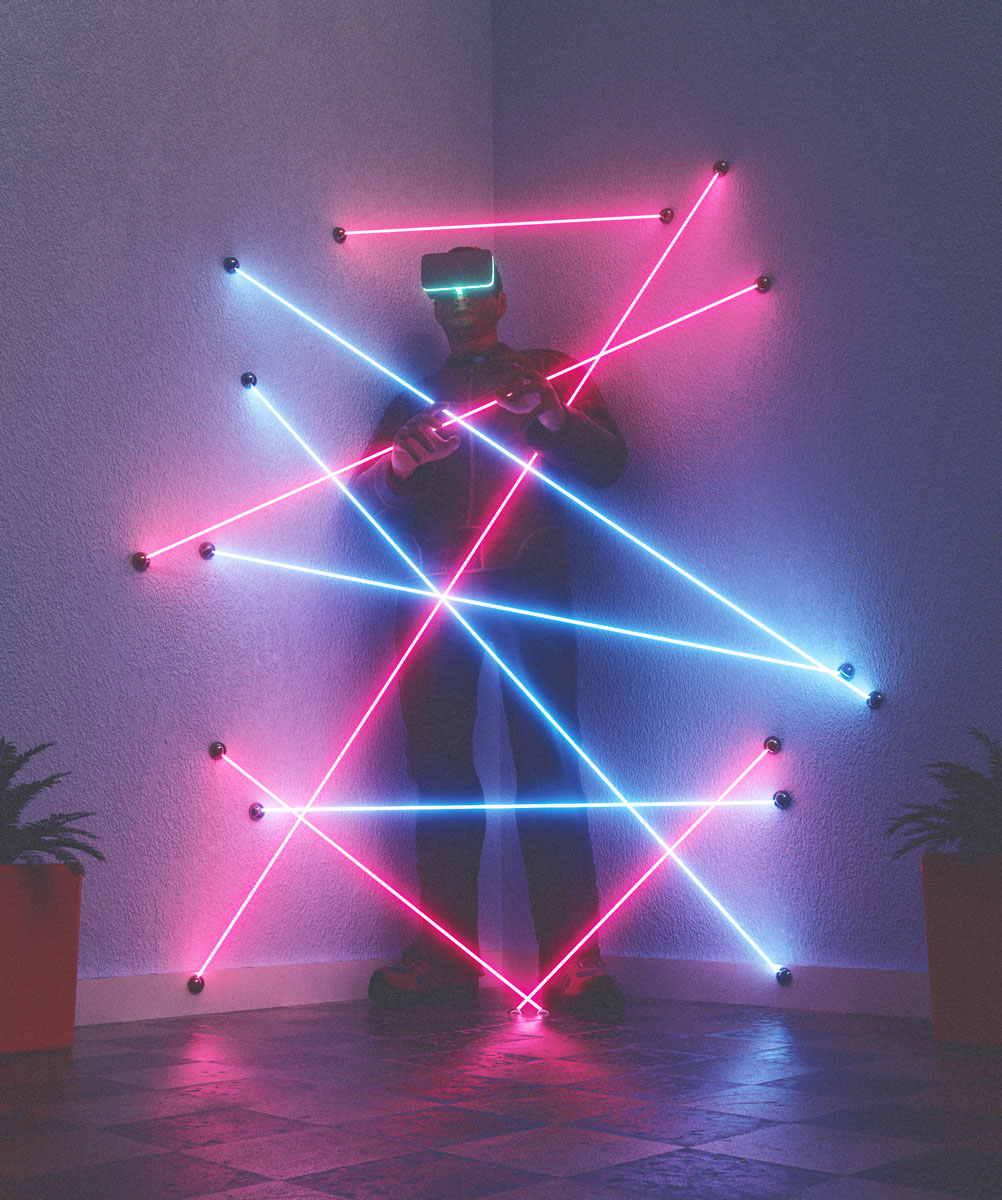 Neon Art by 3D Artist Devansh Atray