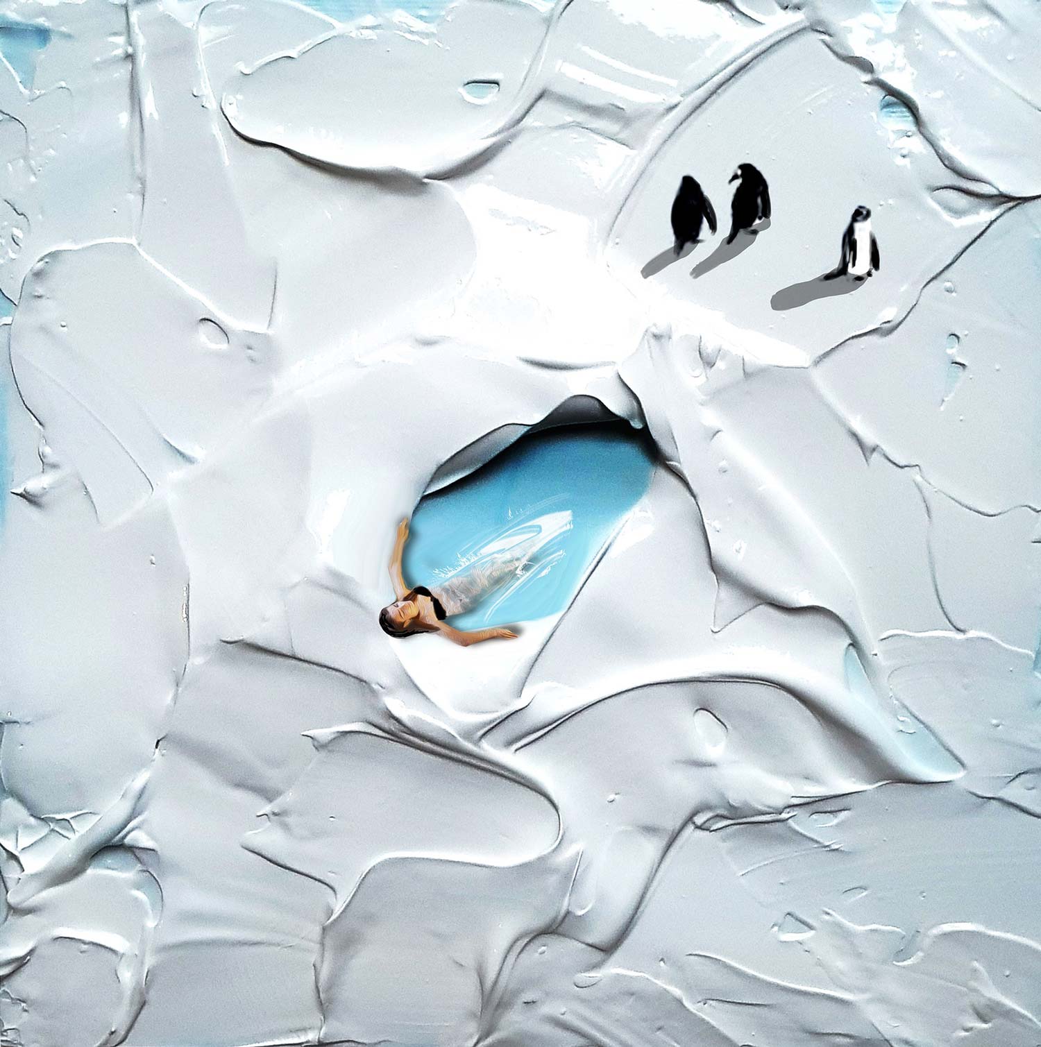 golsa golchini paint strokes and miniatures