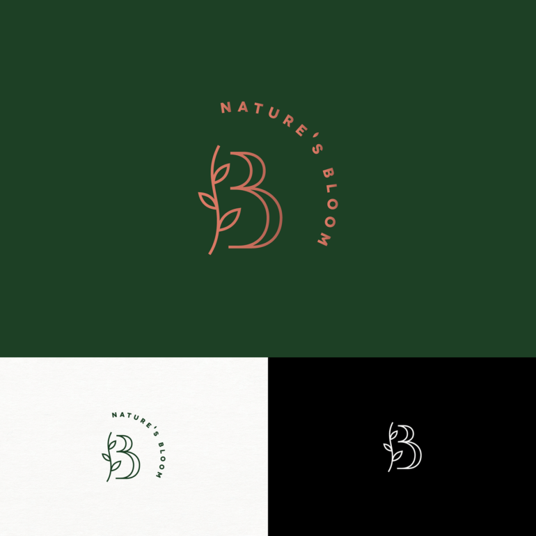 nature bloom floral branding