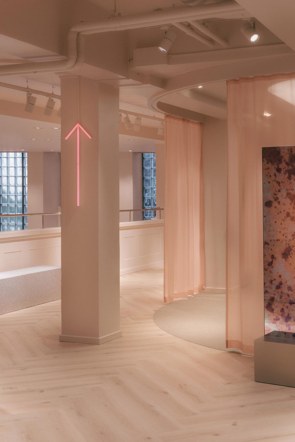 The Gina Tricot Concept Store Showcase Materiality & Tactility